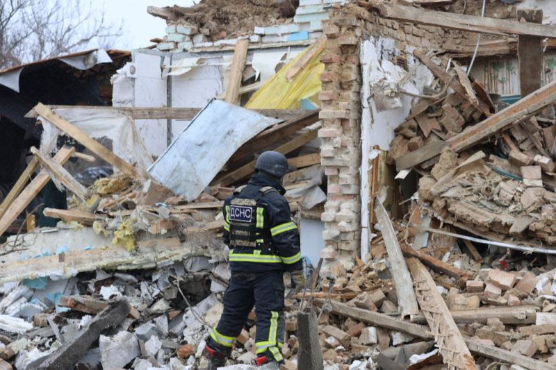 Наслідки ворожої атаки на Умань