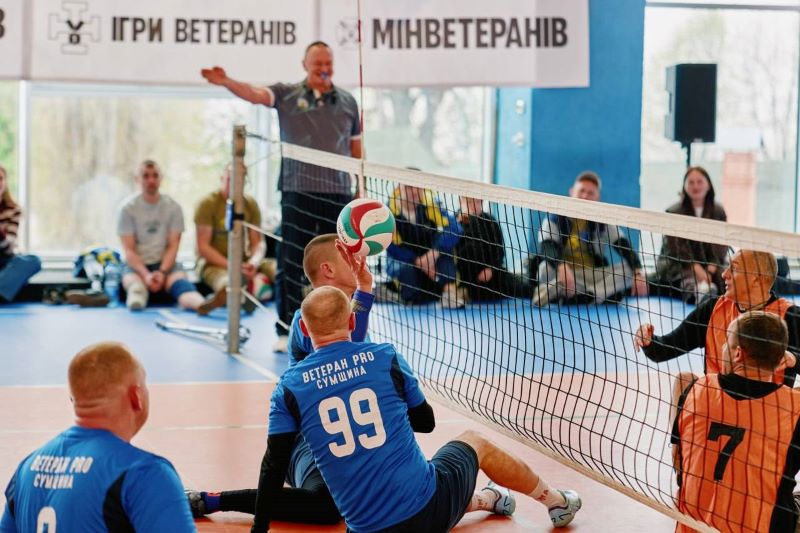 «Ігри ветеранів»: на Черкащині пройшов перший раунд Чемпіонату України з волейболу сидячи
