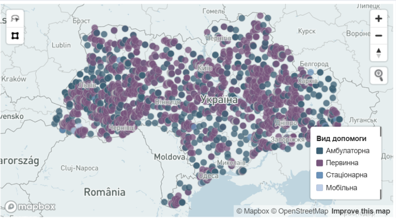 В Україні створили онлайн-мапу медзакладів, де можна безкоштовно отримати психологічну і психіатричну допомогу