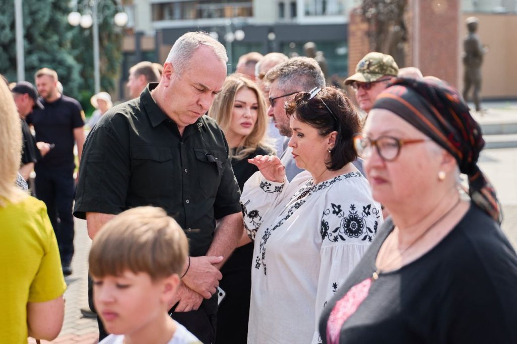 На фото - Ігор Табурець на вшануванні пам'яті загиблих полонених