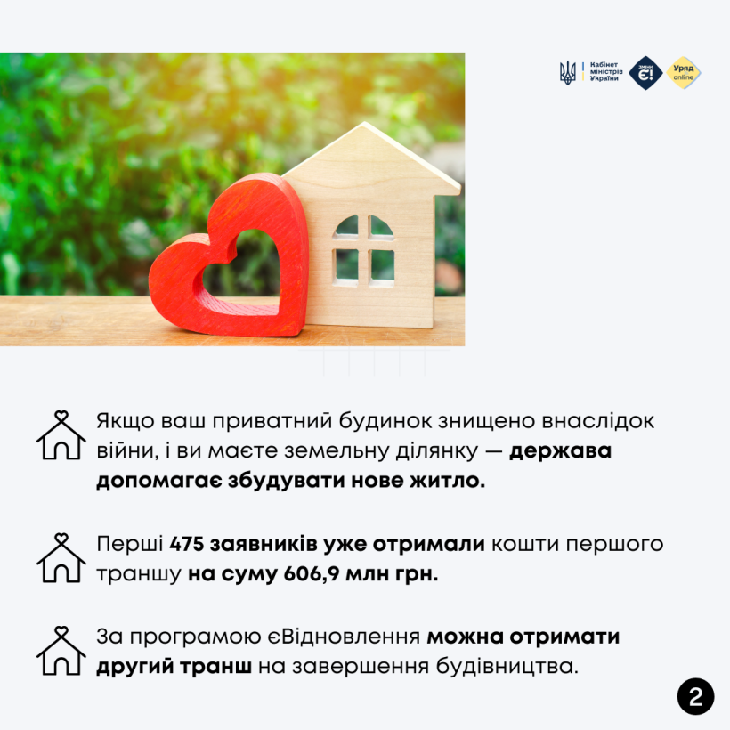 На фото - пояснення щодо траншу на будівництво нового житла