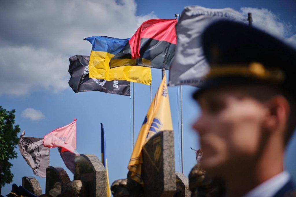 На фото - відкриття Меморіалу на Пантеоні Героїв