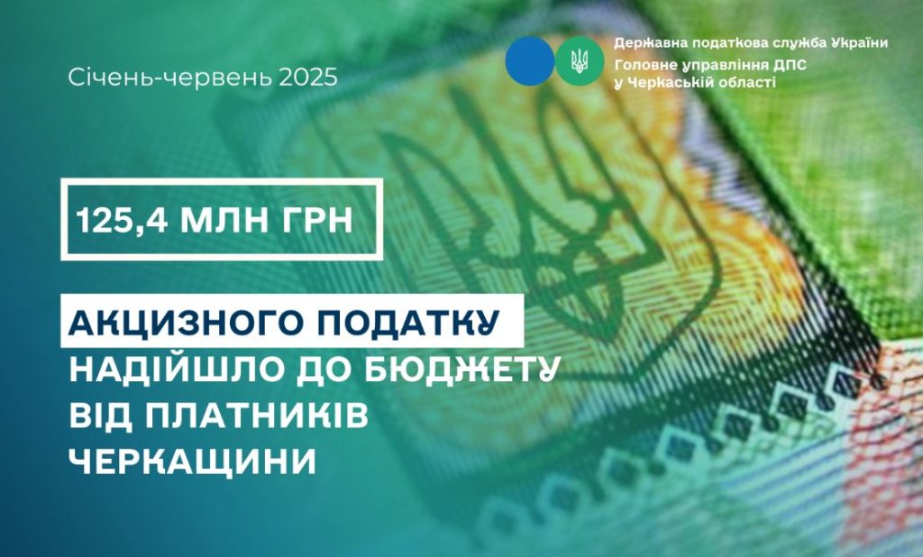 На фото - ілюстрація з текстом про надходження акцизного податку