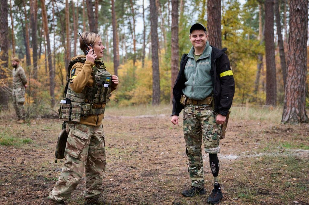 На фото - заняття з нацспротиву