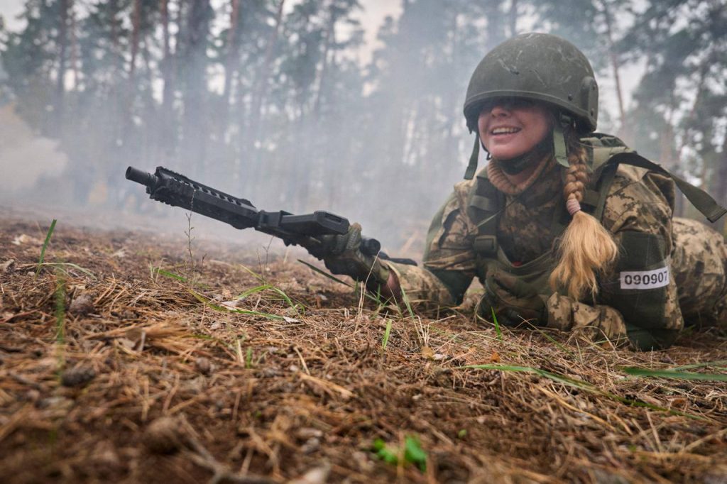 На фото - заняття з нацспротиву