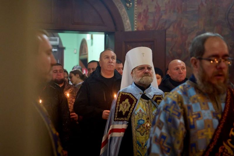 На фото - Ігор Табурець під час молебню до Дня Гідності та Свободи