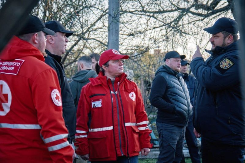 На фото - Ігор Табурець про наслідки ворожої атаки на Черкащину