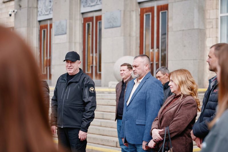 На фото - Ігор Табурець і аграрії