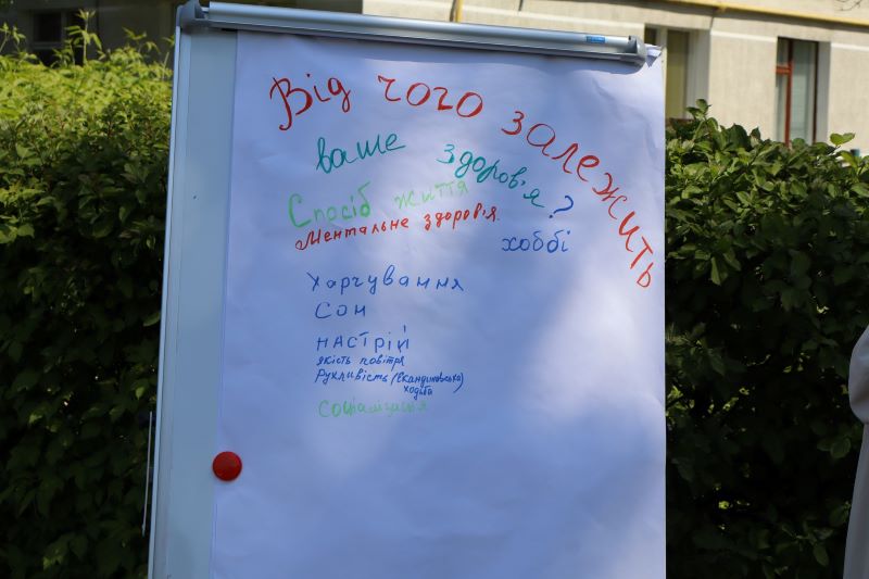 На фото - інформаційно-просвітницька акція «Обираю здоров’я!»