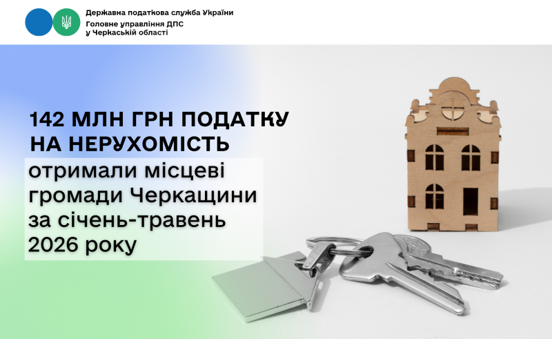 На фото - 142 млн грн податку на нерухомість отримали місцеві громади Черкащини